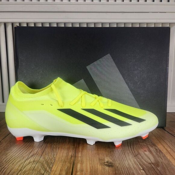 Adidas X Crazyfast League FG IG0605 Mens Size 12 Yellow Athletic Soccer Cleats - Picture 1 of 11